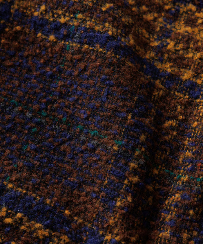 Poly Tweed CPO Check Shirt Jacket