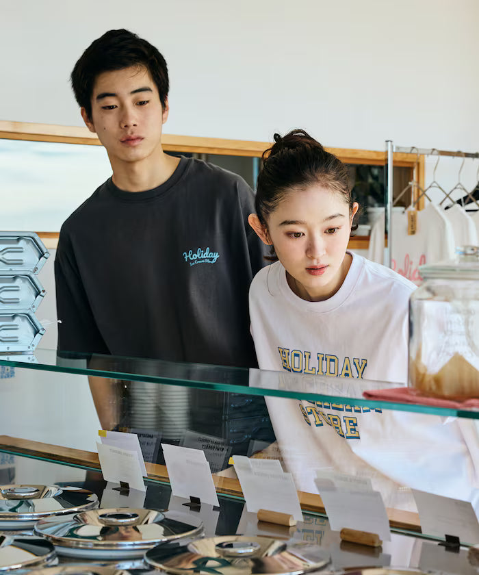 HOLIDAY ICECREAM×FREAK'S STORE Collaboration Big Silhouette Back Print Crew Neck T-Shirt [Limited Edition]