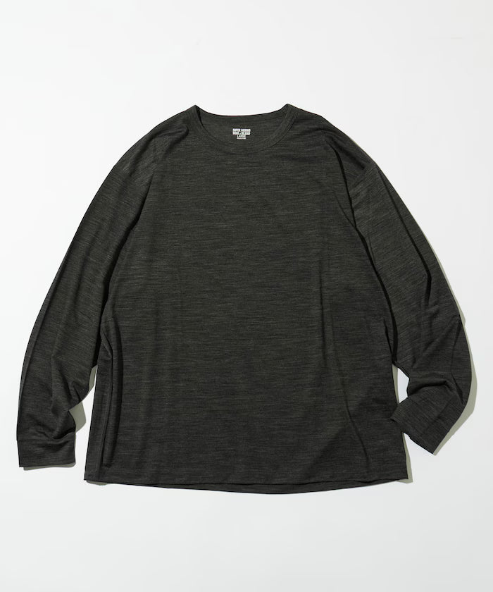 Washable Merino Wool Blend Long Sleeve T-Shirt