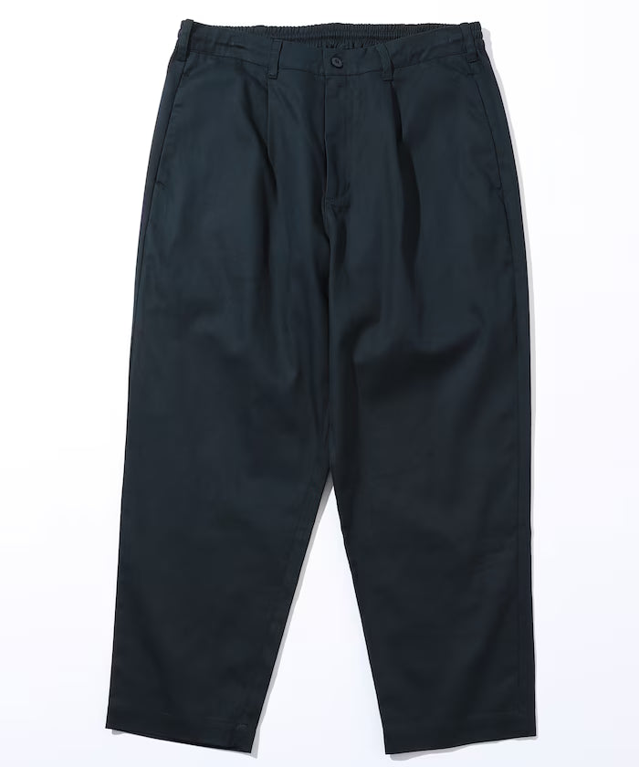 Wide Silhouette Drawstring Chino Pants / Tapered Silhouette Easy Chino Pants