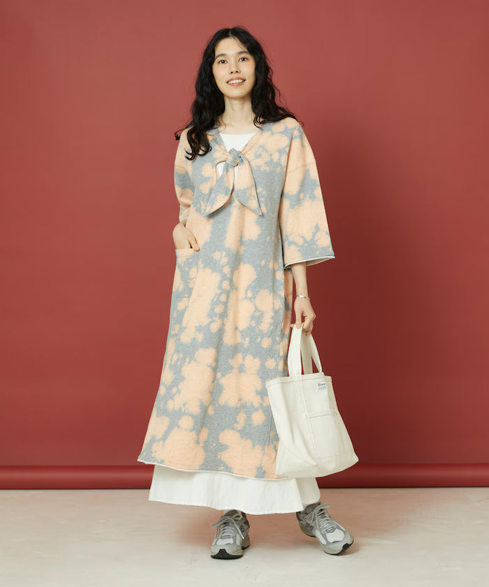 Bleach Back Sweat Ribbon One-Piece