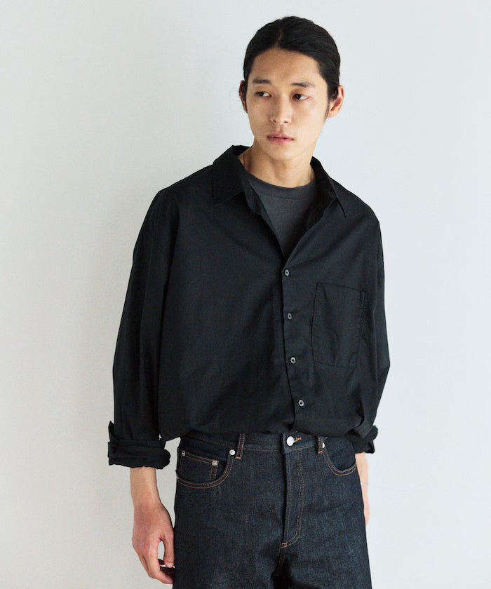 <New Color Added> Relaxed Fit Broad Shirt / Regular Collar / Long Sleeve
