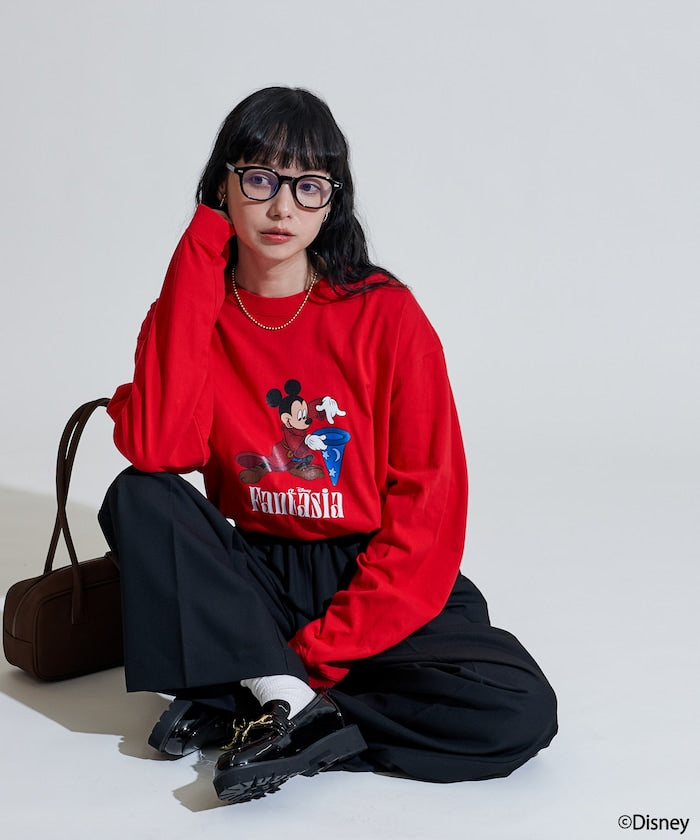 [DISNEY FANTASIA] Big Front Print Long T
