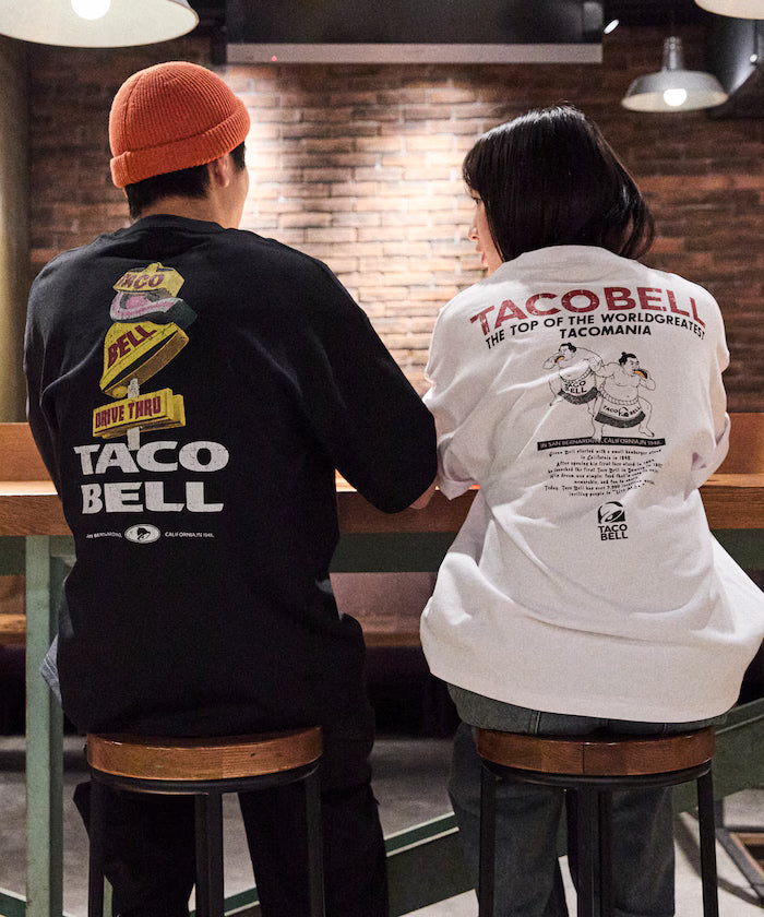 Limited Edition TACOBELL×FREAK'S STORE Exclusive Big Silhouette Back Print Crew Neck T-Shirt
