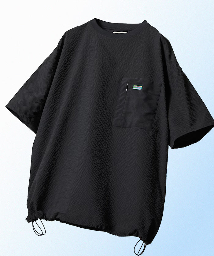 Limited release AiRide Air Ride Relax Fit Mult-material Pocket Seersucker Pullover Top Quick-drying UV Protection