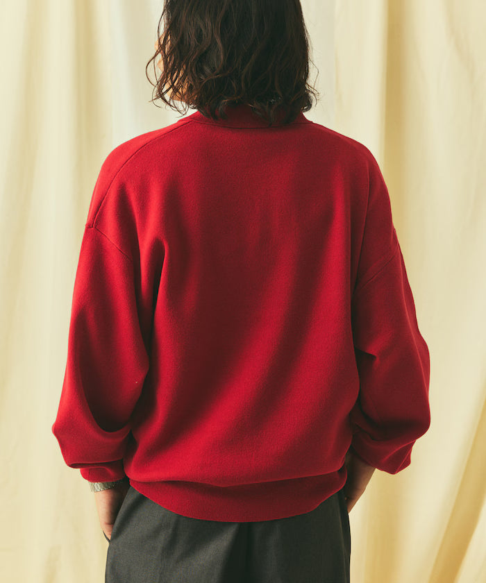 Relax Fit Relax Fit Sweat-like Polo Collar Knit [Limited Edition]