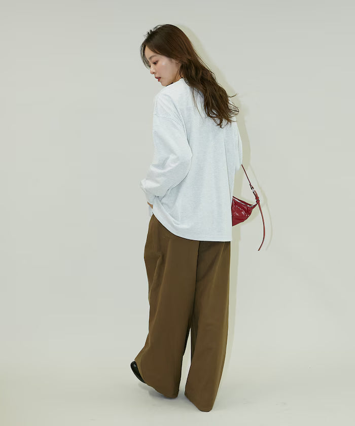 Handwritten-style Cat Print Foil Logo Long Sleeve T Limited Edition