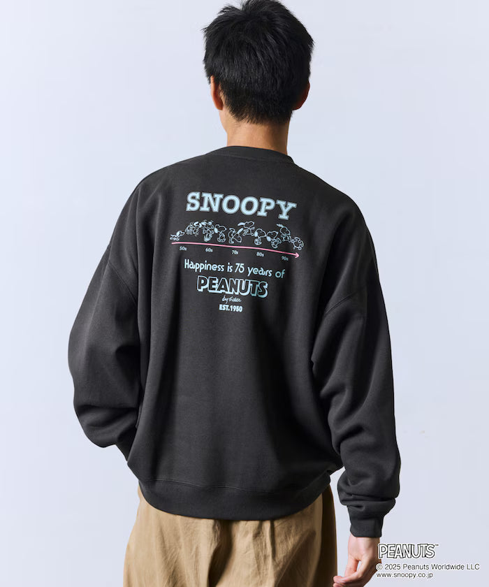PEANUTS/Peanuts Exclusive Back Print Crew Neck Sweatshirt/Snoopy 【Limited Release】