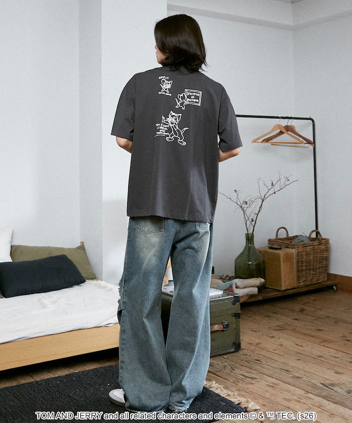 <Functional Material> TOM AND JERRY Graphic T-Shirt Limited Edition