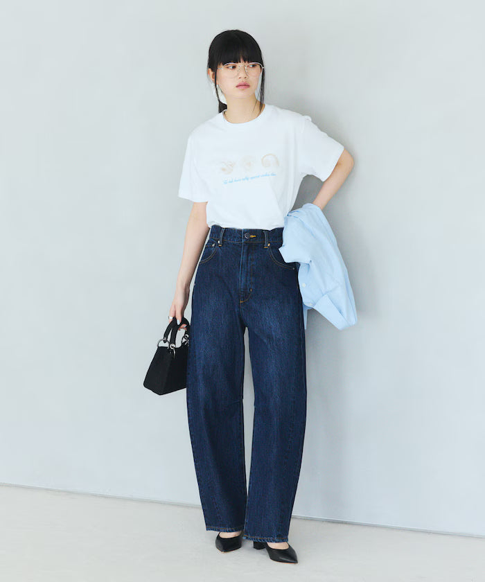 Comfortable Shell Print Crew Neck T-Shirt