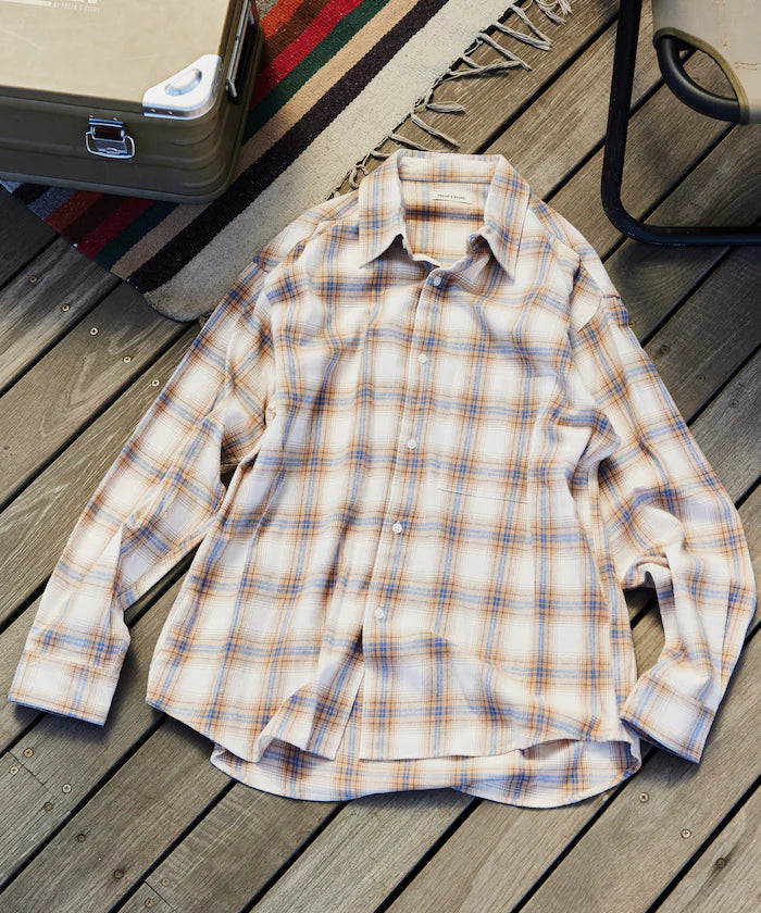 Relax Fit Relaxed Fit Regular Color Flannel Check Shirt [Limited Edition]