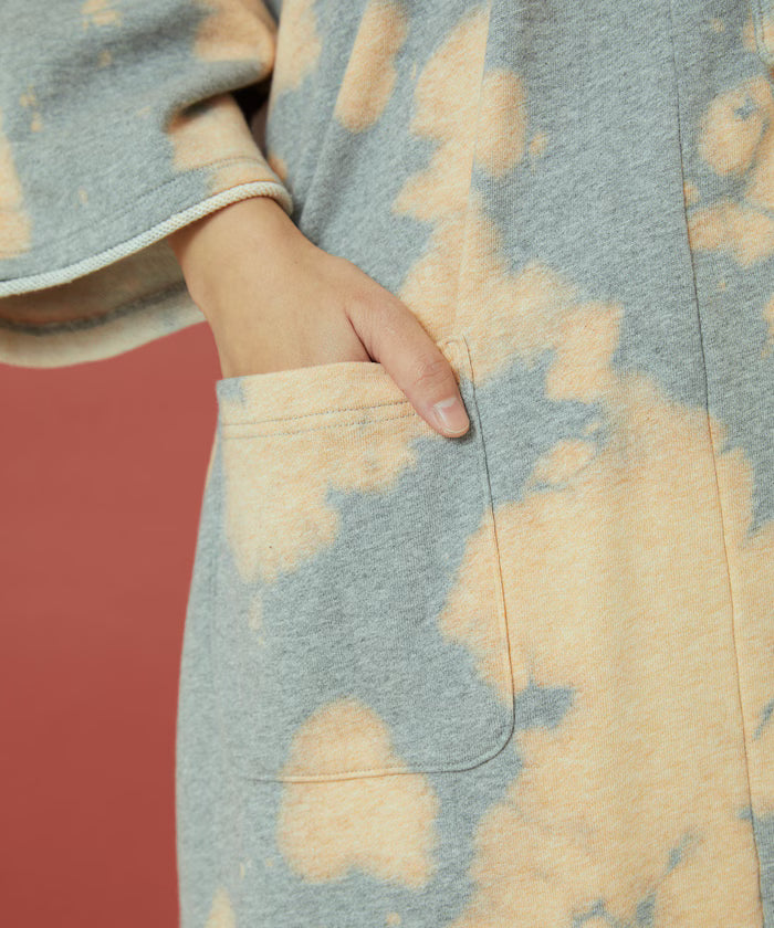 Bleach Back Sweat Ribbon One-Piece