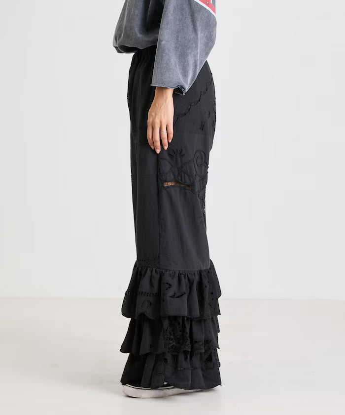 vintage lace tablecloth remake easy pants