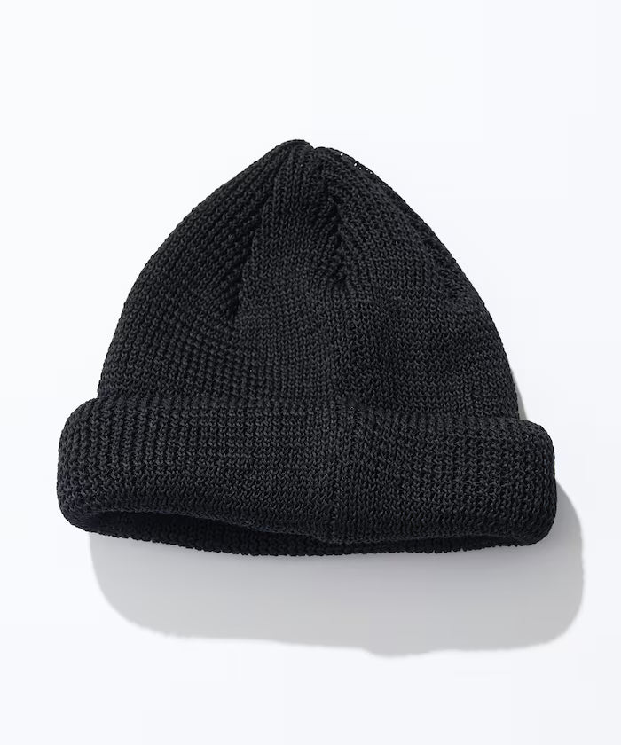 Straw Yarn Roll Knit Cap