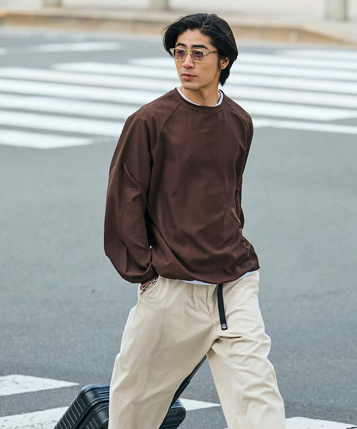 AiRide/Air Ride Relax Fit Raglan Long Sleeve Pullover/Pocketable/Quick Dry/UV Cut [Limited Edition]