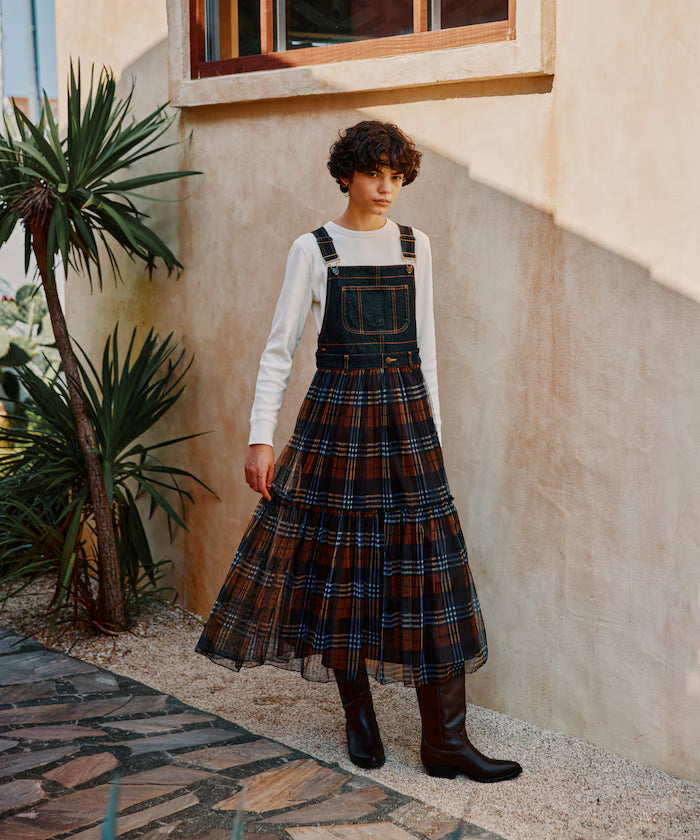 Tulle Docking Salopette Dress