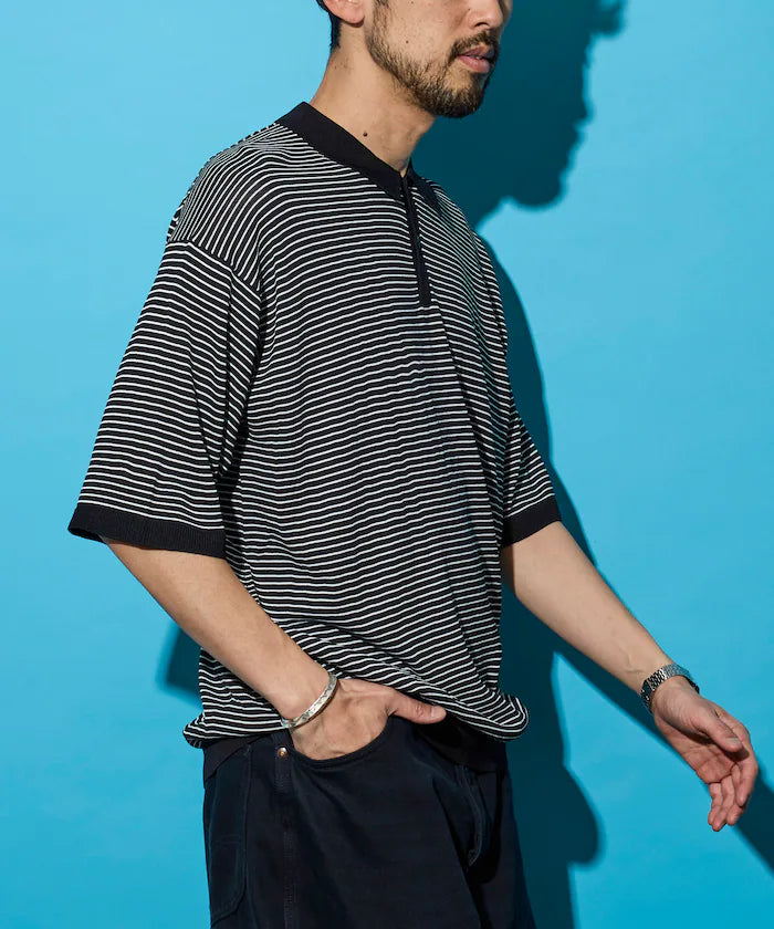 [New Color Added] SUPER ICE / Super Ice Short Sleeve Polo Neck Knit / Contact Cold Sensation