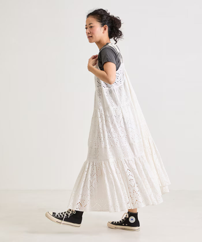 India Shifraretiard Shoulder Ribbon Camisole Dress