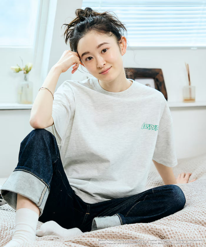 Casper Exclusive Big Silhouette Back Print Crew Neck T-Shirt [Limited Edition]
