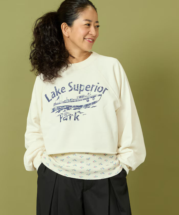 Grunge Cutoff Short Sweatshirt