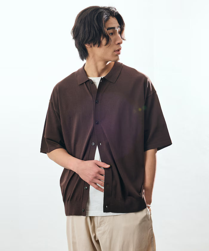 Relax Fit Relax Fit Cool Touch Polo Color Short Sleeve Knit Shirt [Limited Edition]