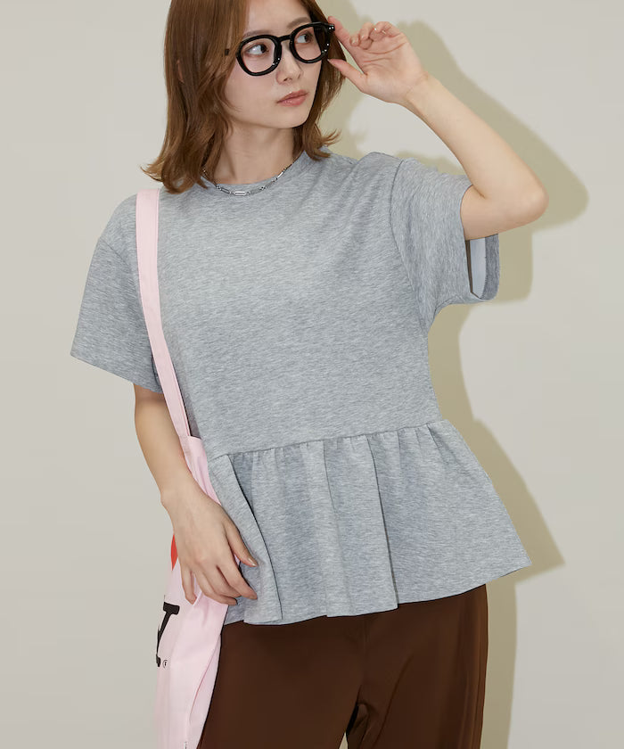<Contact Cooling> Cool Ponchi Peplum T-Shirt Limited Edition