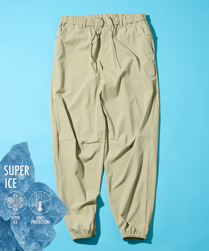 SUPER ICE / Super Ice Jogger Pants Contact Coolness / Quick Dry / UV Cut - Beige