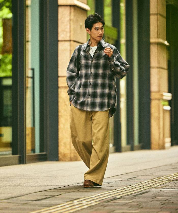 Relax Fit Relax Fit Ombre Check Flannel Shirt [Limited Edition]