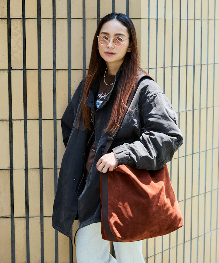 Custom ECO SUEDE SHOULDER BAG Eco Suede Shoulder Bag