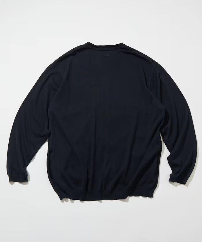 Silk Cotton Long Sleeve Cardigan