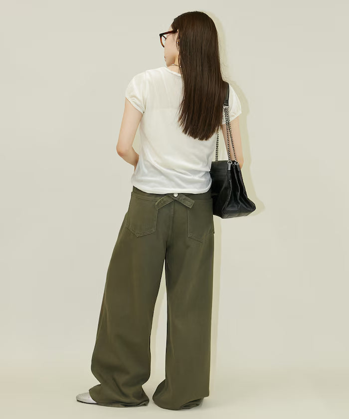 Puff Sleeve Sheer Flocked T-Shirt Limited Edition