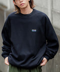 Big Silhouette One Point Logo Raglan Sleeve Spindle Sweatshirt [Limited Edition] - Black