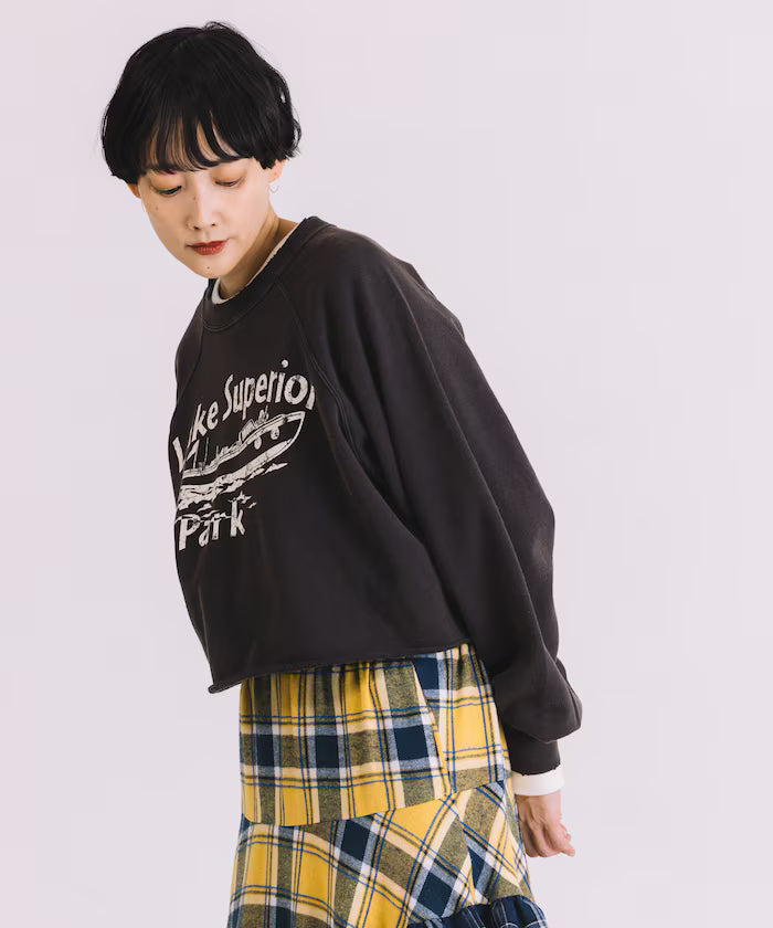 Grunge Cutoff Short Sweatshirt