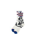 Guitar Girl Skater Socks - White