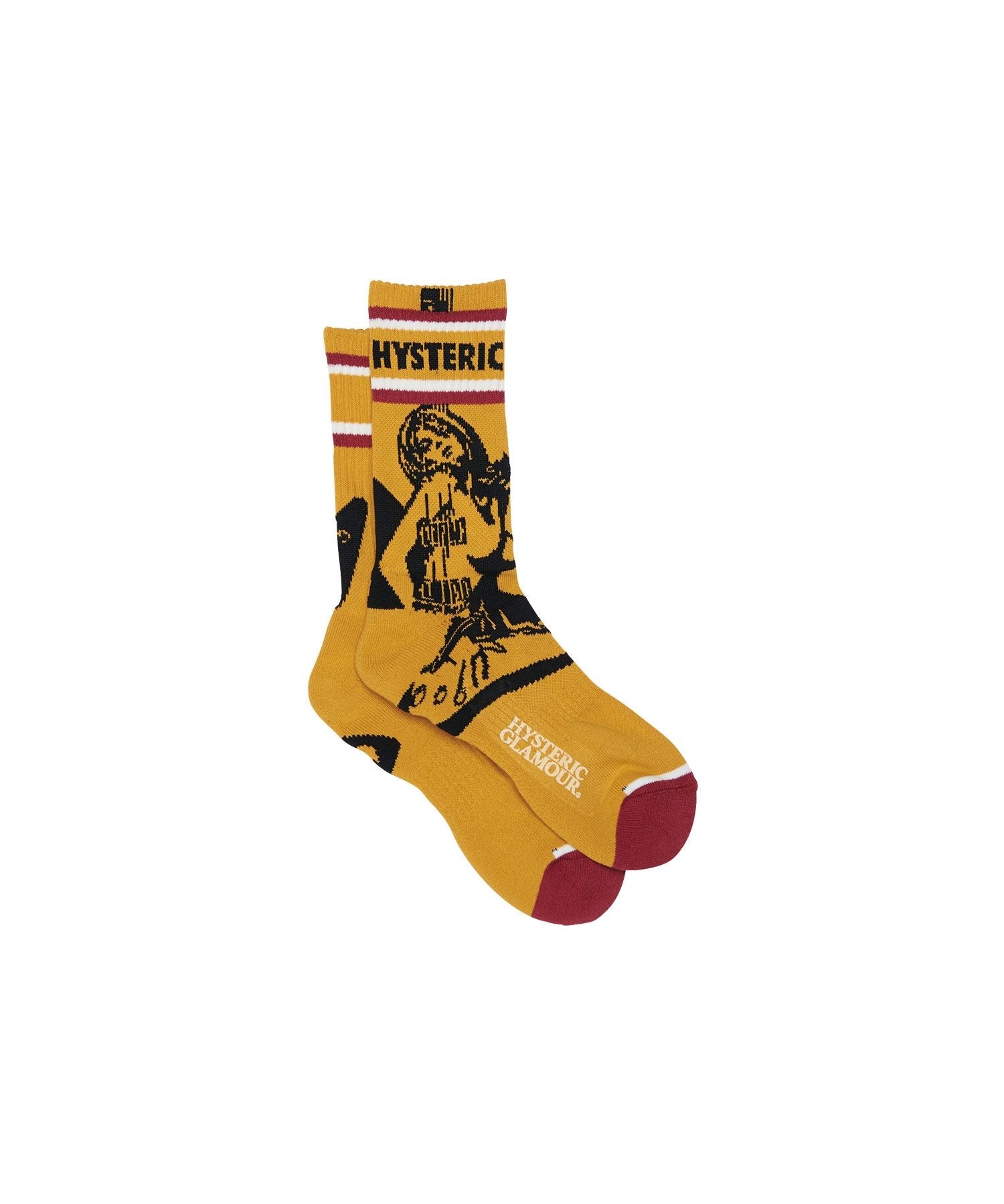 Guitar Girl Skater Socks