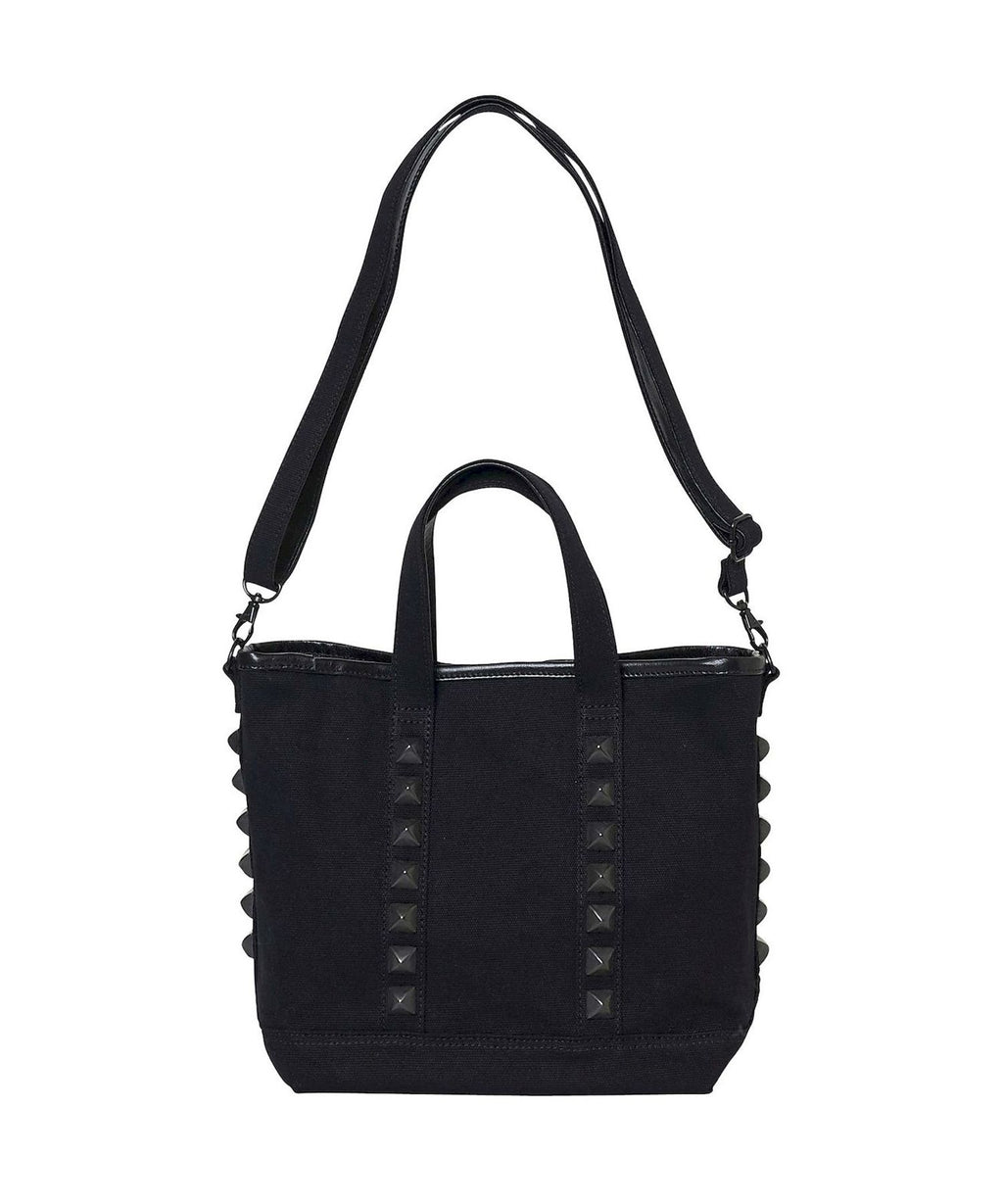 Studs Canvas Crossbody Bag