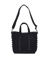 Studs Canvas Crossbody Bag