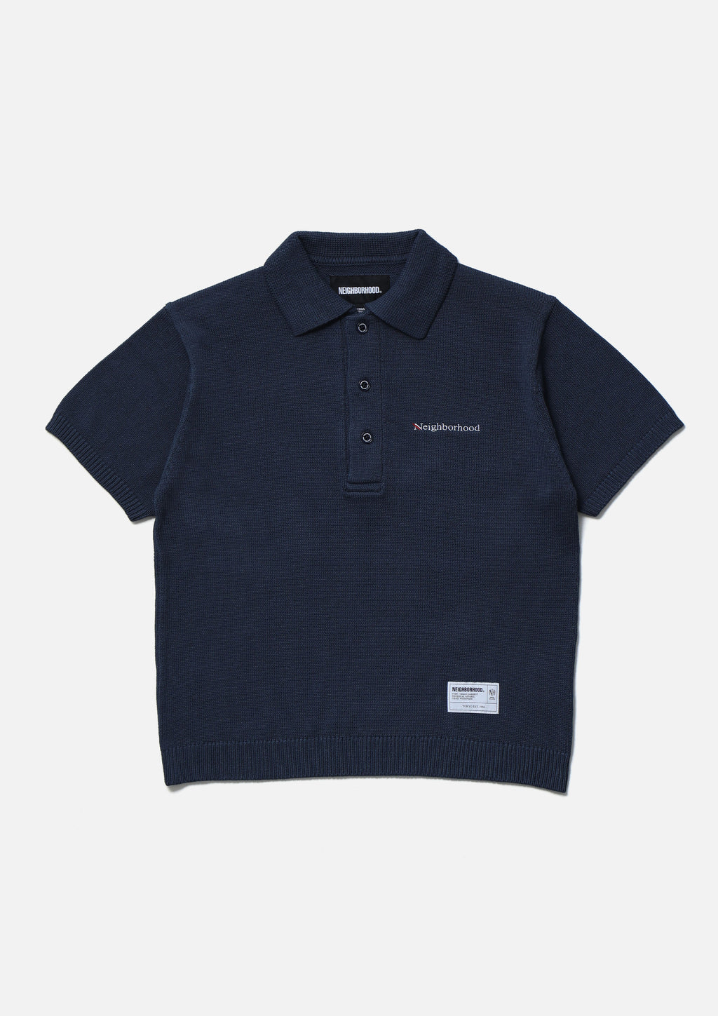 Knit Polo Ss - NAVY