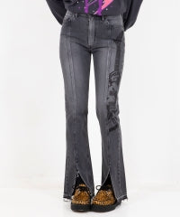 Guitar Girl Center Slit Denim Pants