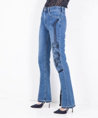 Guitar Girl Center Slit Denim Pants