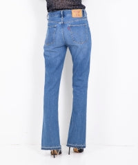 Guitar Girl Center Slit Denim Pants