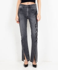 Guitar Girl Center Slit Denim Pants