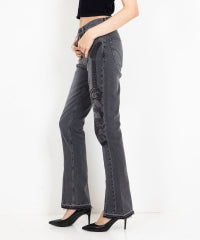 Guitar Girl Center Slit Denim Pants