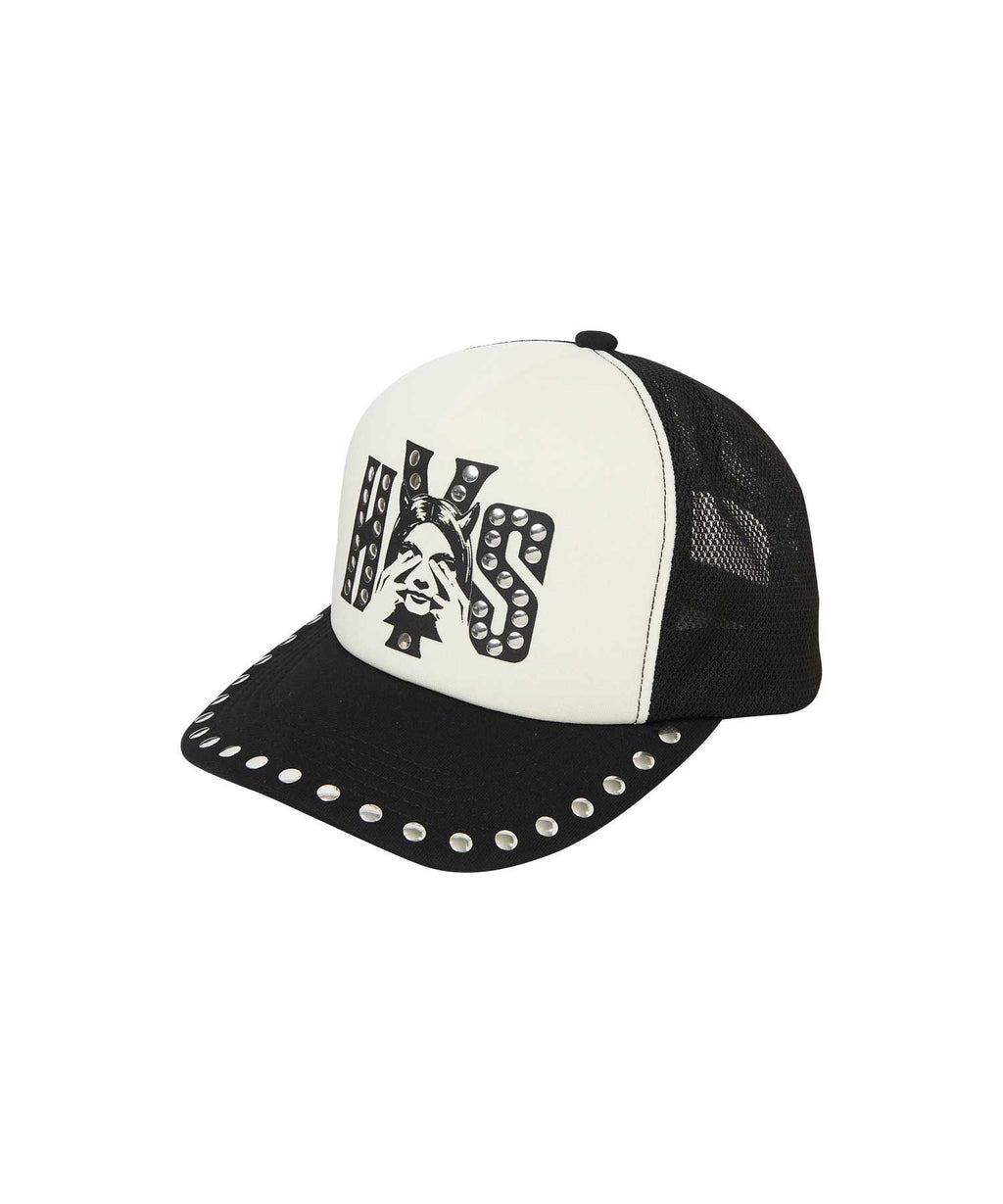SEE NO EVIL Studs Mesh Cap - Black