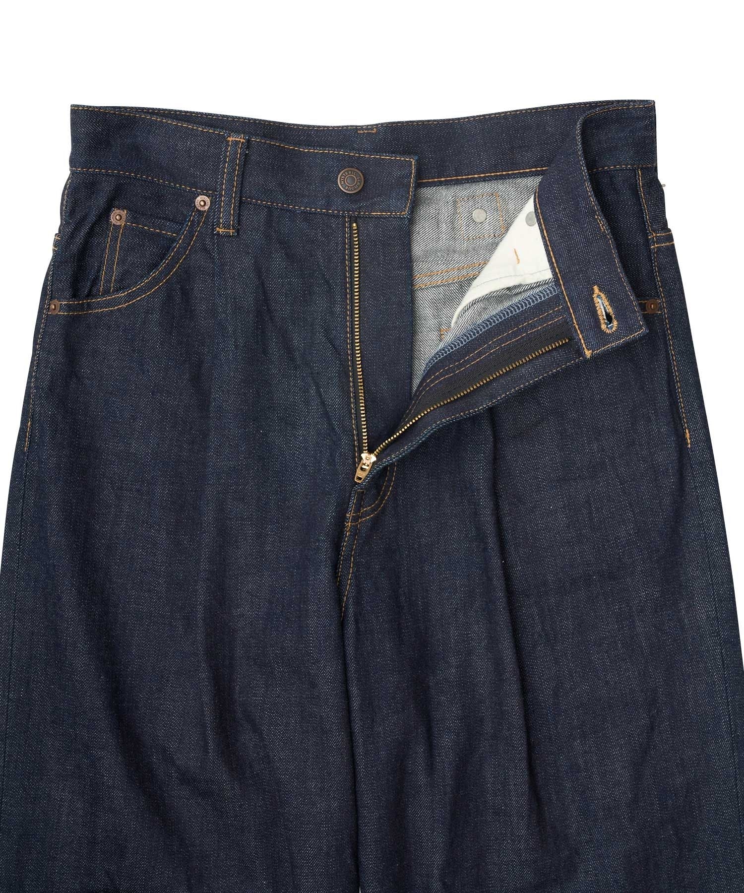 1-Tack Wide Denim Pants