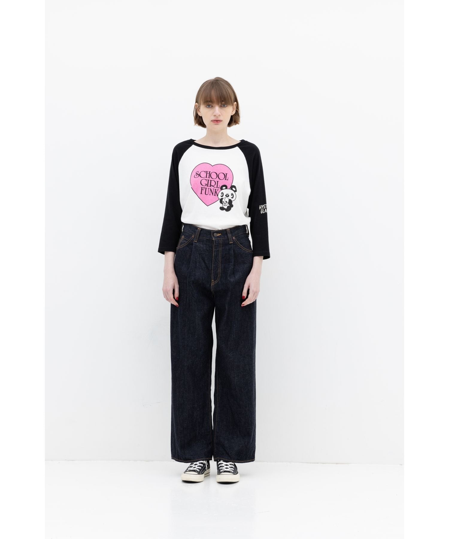 1-Tack Wide Denim Pants