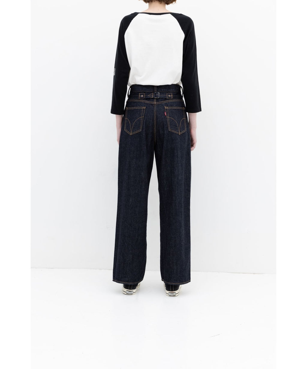 1-Tack Wide Denim Pants