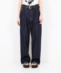 1-Tack Wide Denim Pants