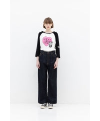 1-Tack Wide Denim Pants