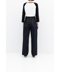 1-Tack Wide Denim Pants